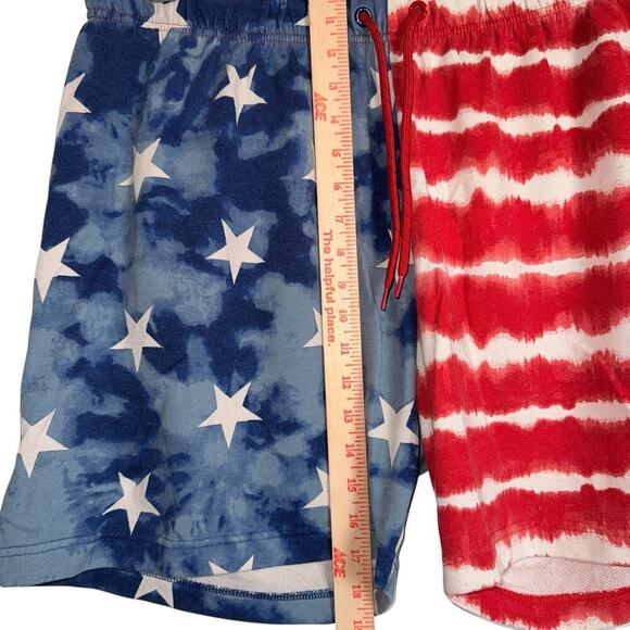 Cabana Crown & Ivy Sz XL Pull On Shorts American Flag Patriotic 4th of July - Picture 6 of 7